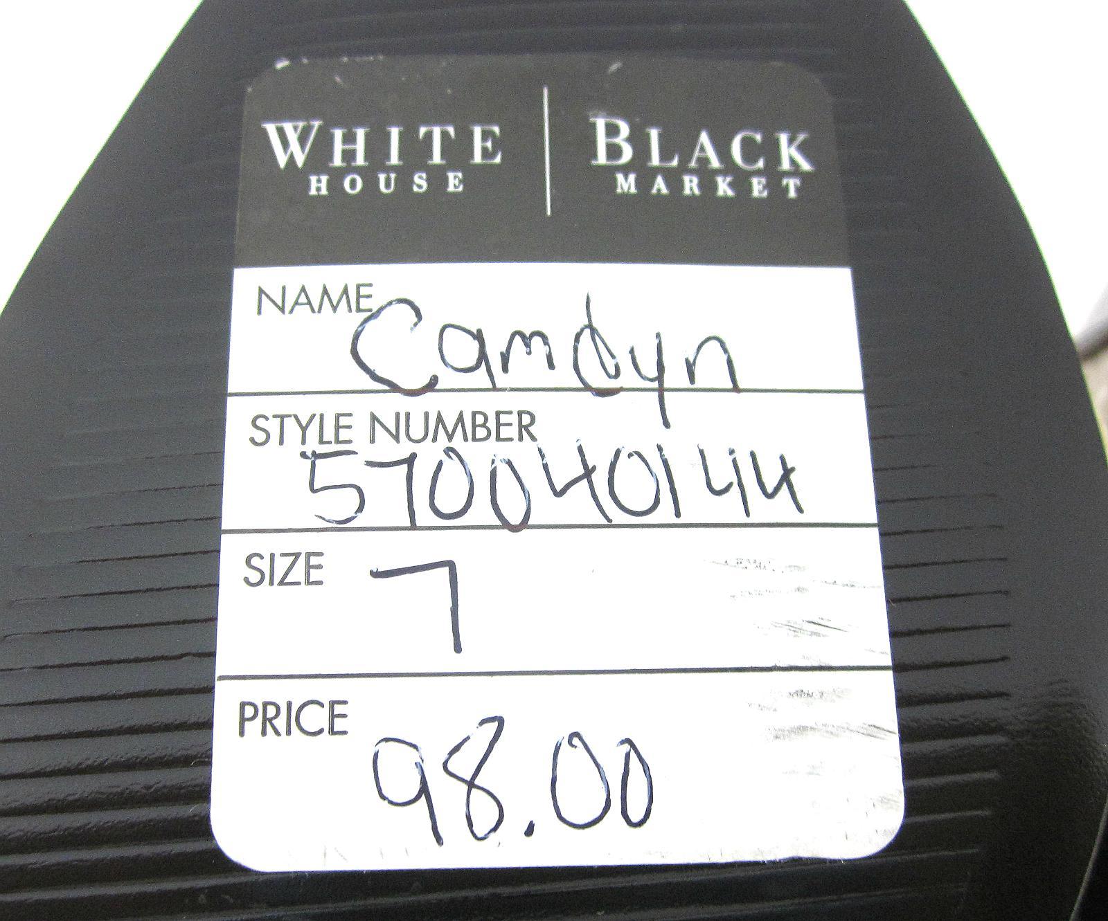 NEW! White House Black Market ‘Camdyn’ Slingback High Heels Black Beige Sz 7M
