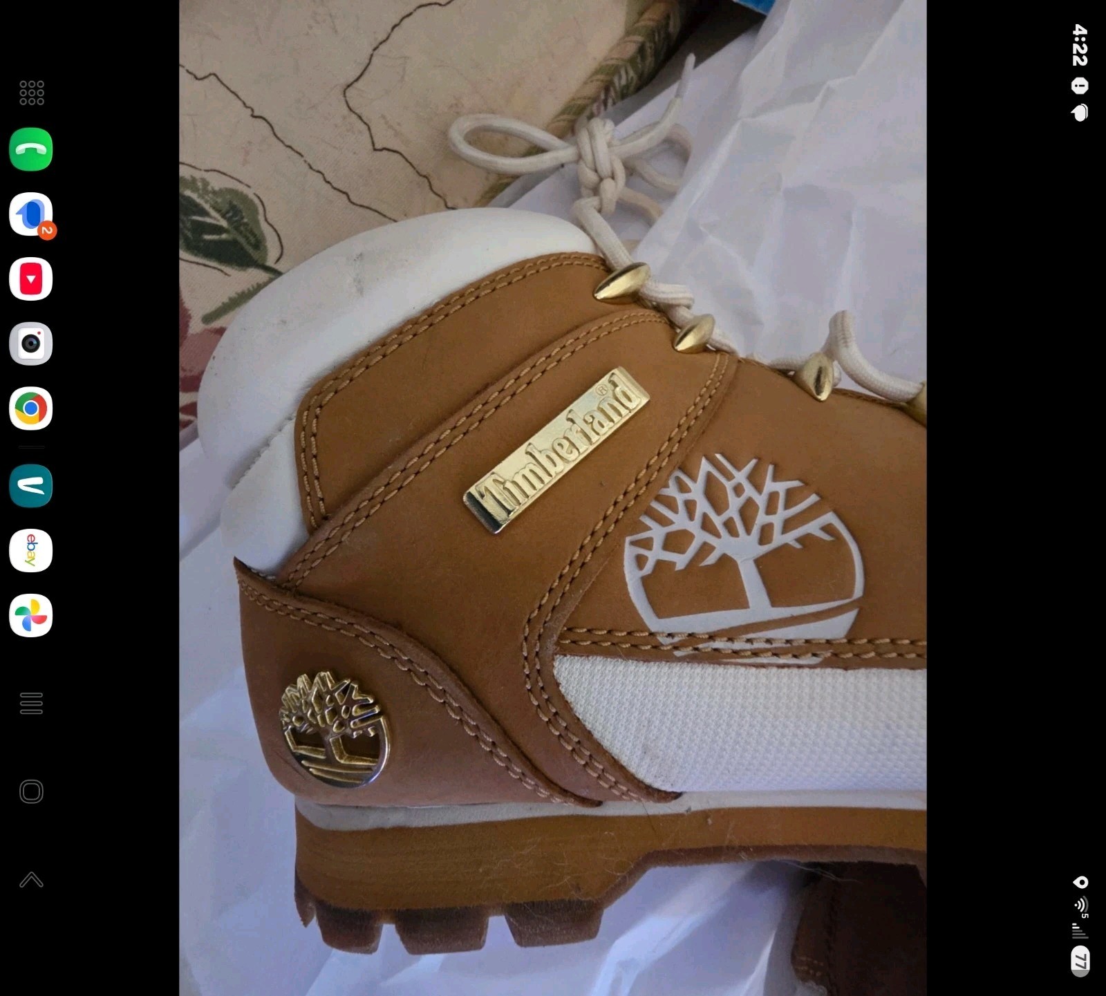 Timberland Euro Sprint Hiker, Women’s Boots, Size 10, Brown And White, 16642