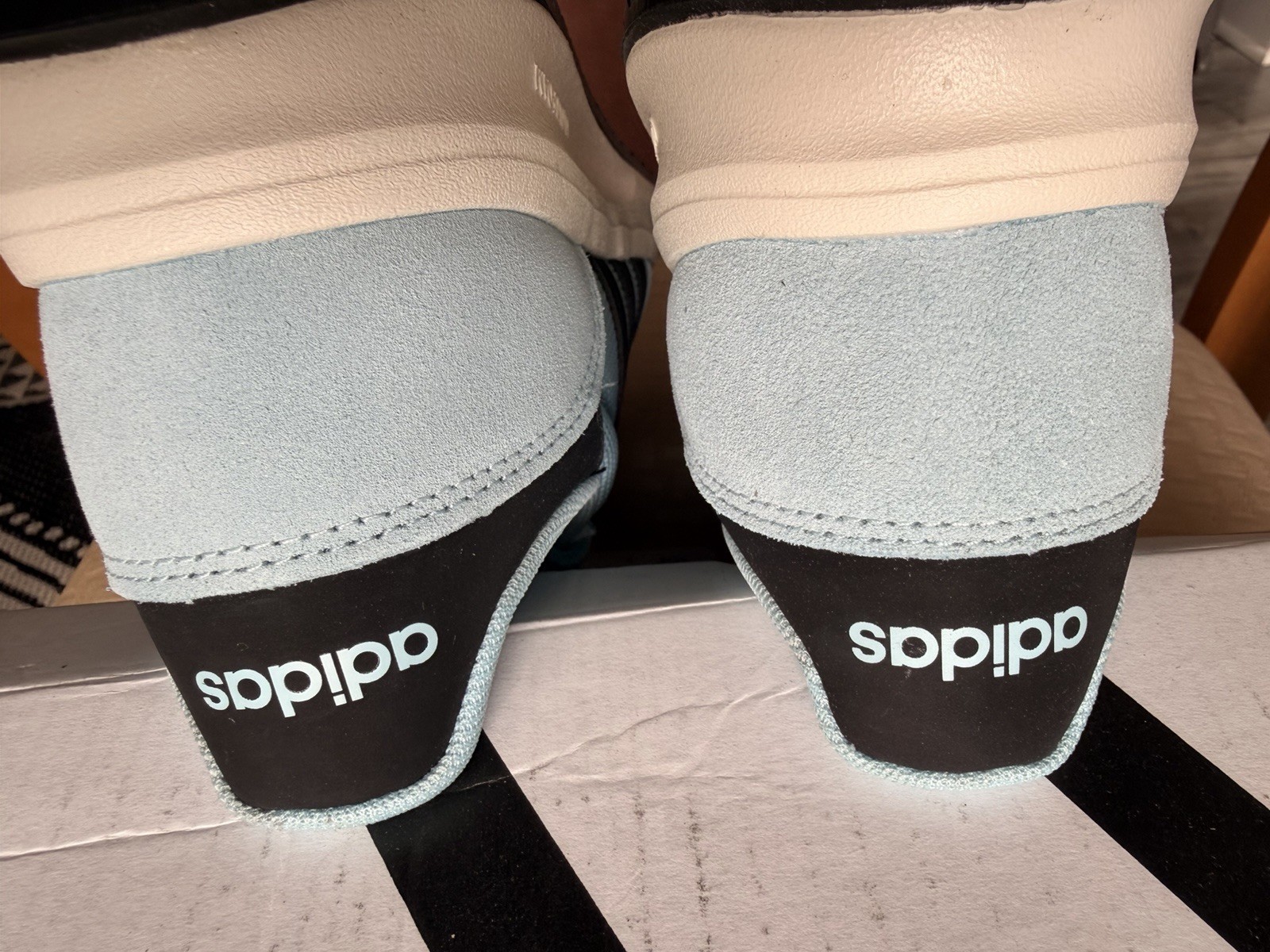 Adidas Cloudfoam Sneakers Light Blue Black White Women’s Size 6.5 New w/ Tags