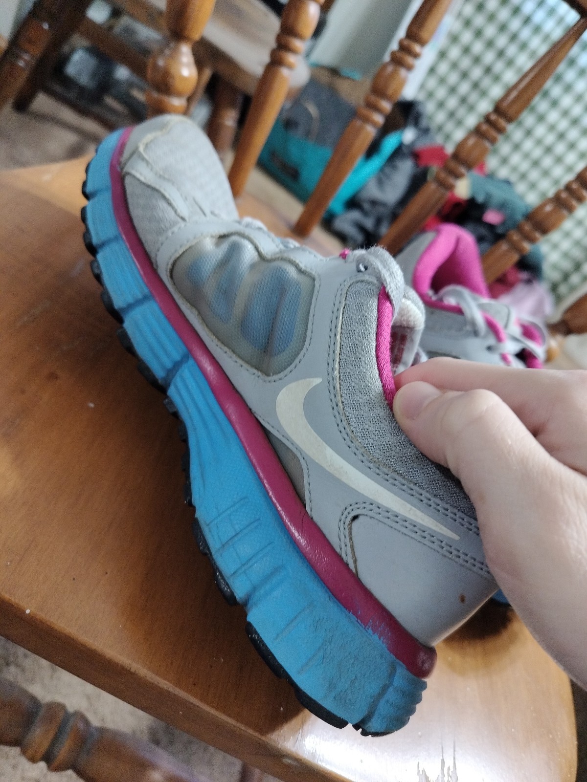 2014 Nike Dual Fusion ST2 Gray Running Shoes Sneakers Women’s Size 8.5