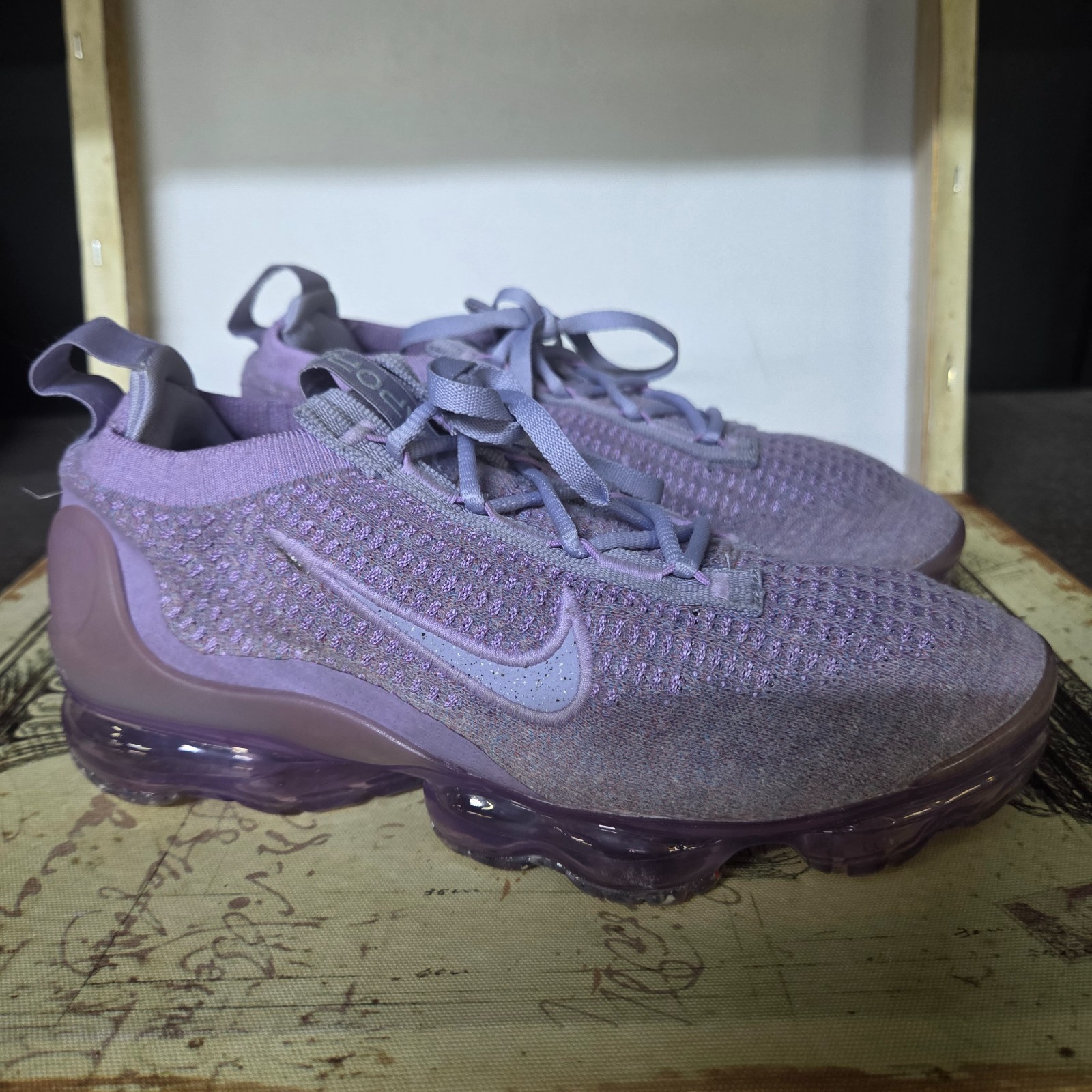 Size 7 – Nike Air VaporMax Flyknit Women’s Shoes Day to Night – Amethyst Ash