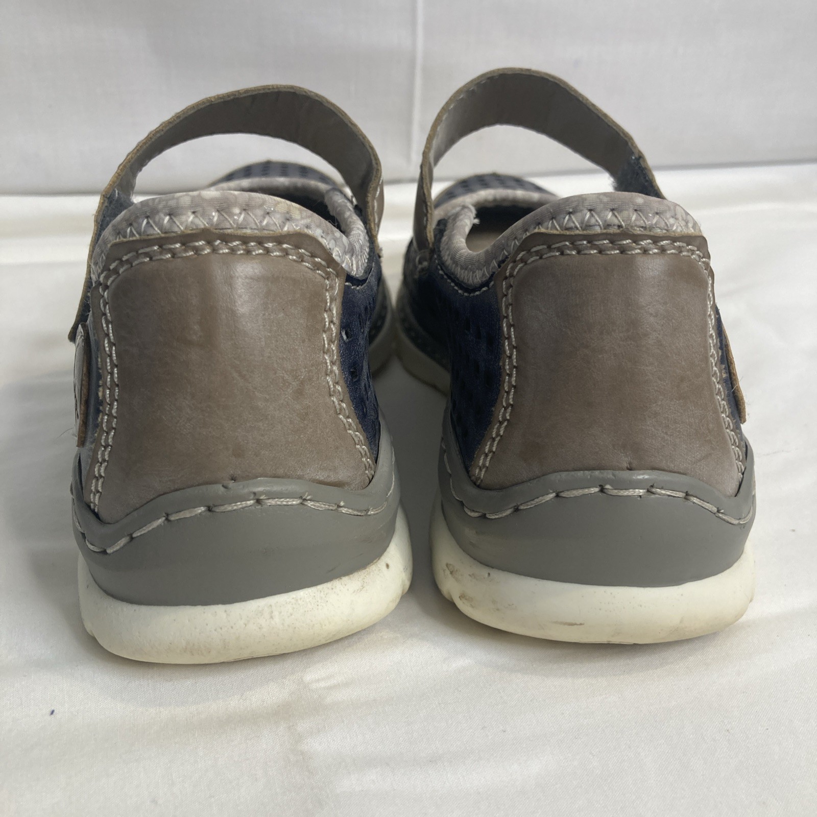 Rieker Womens Nikita Mary Jane Shoe Memosoft 6.5 EU 37 Taupe Slate Sneaker
