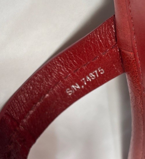 Tory Burch Miller Maroon Smooth Leather Sandals 6 M See Pics Read Description