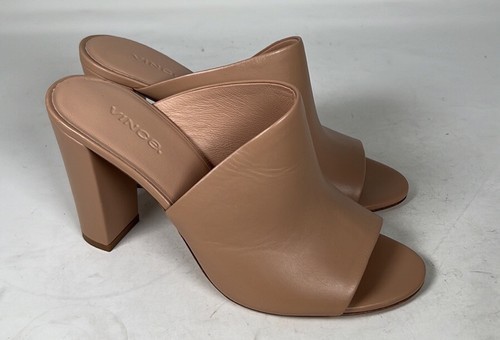 VINCE Hanna Nude Block Heel Sandals US 7 – Made in Italy