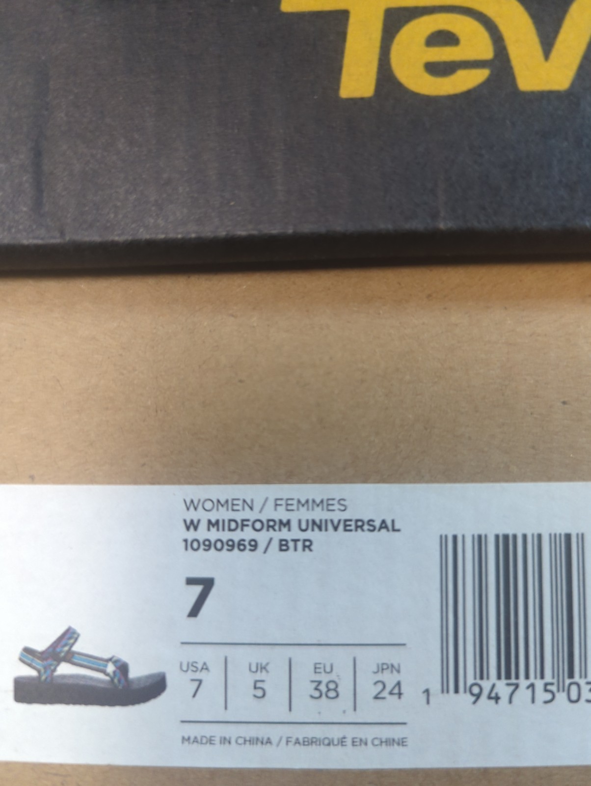TEVA WOMEN’S MIDFORM UNIVERSAL SANDAL – SIZE: WOMEN 7 – Bolt Retro