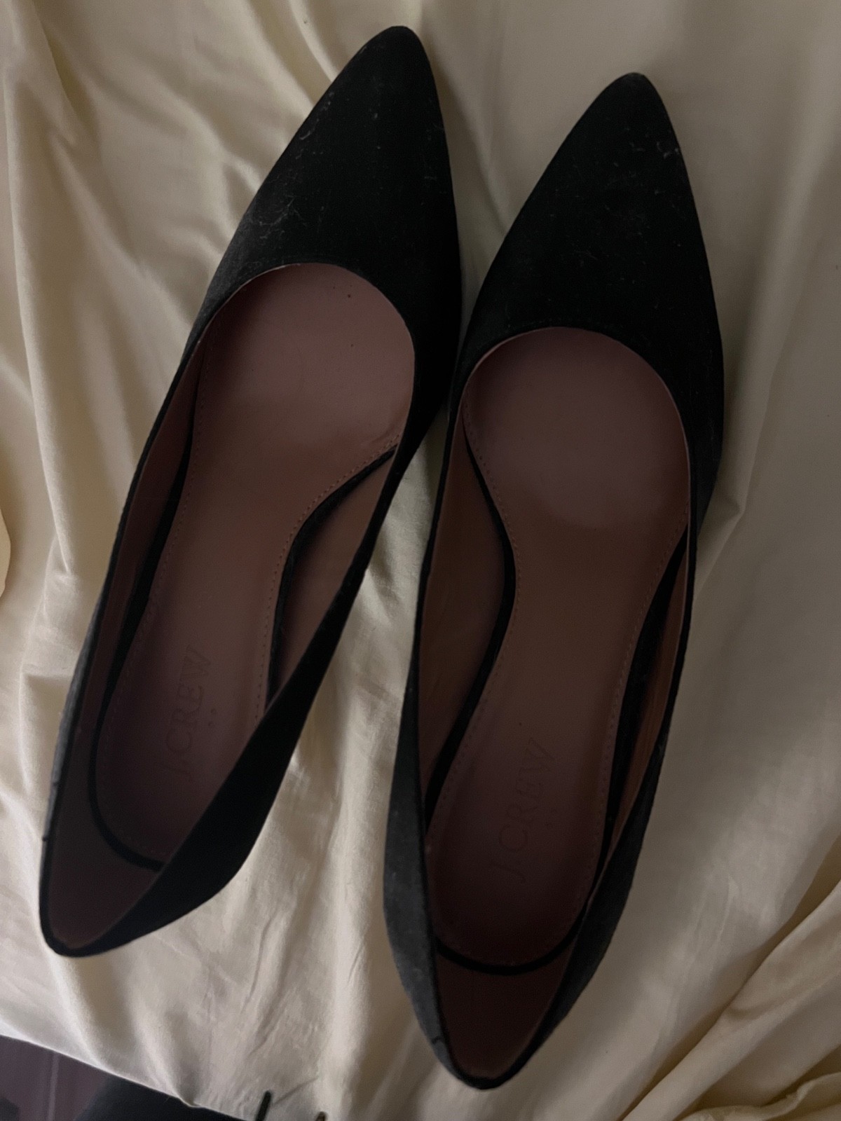 J Crew Black Suede Pumps Womens Size 8.5