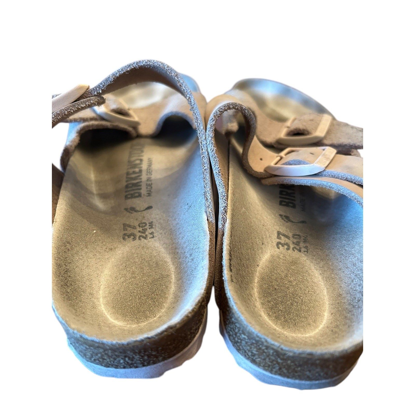 BIRKENSTOCK Women’s Arizona Sandals EU 37 US 6 6.5 Pink Light Rose Suede Nubuck