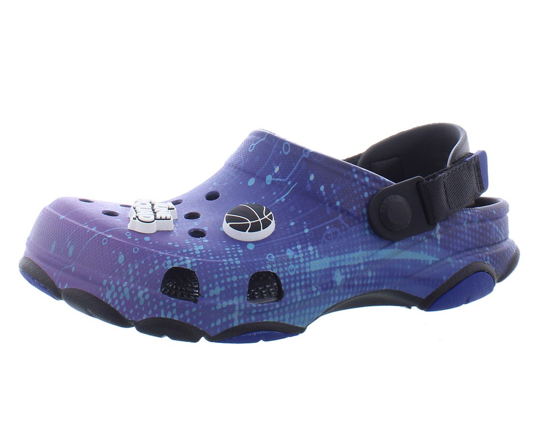 Crocs All Terrain Clog PS Boys Shoes Size 4, Color: Blue/Black