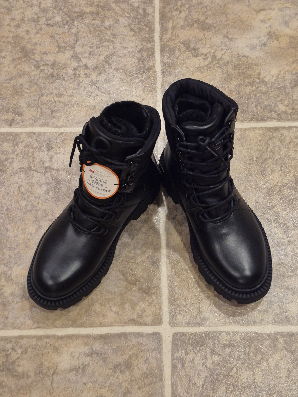 Ozark Trail Women’s Lace Up Black Winter Combat Boots -20F Temp Rated NWT Size 7