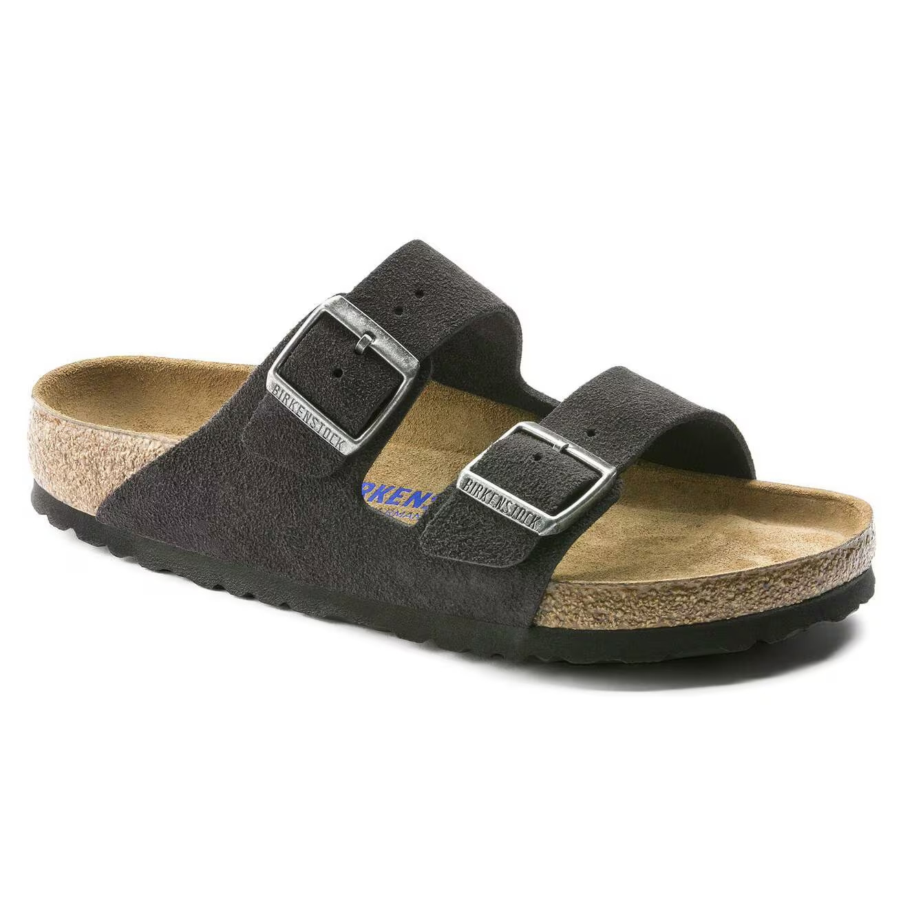 Birkenstock Arizona Soft Footbed Suede Leather Sandals Taupe Black Mocha Mink