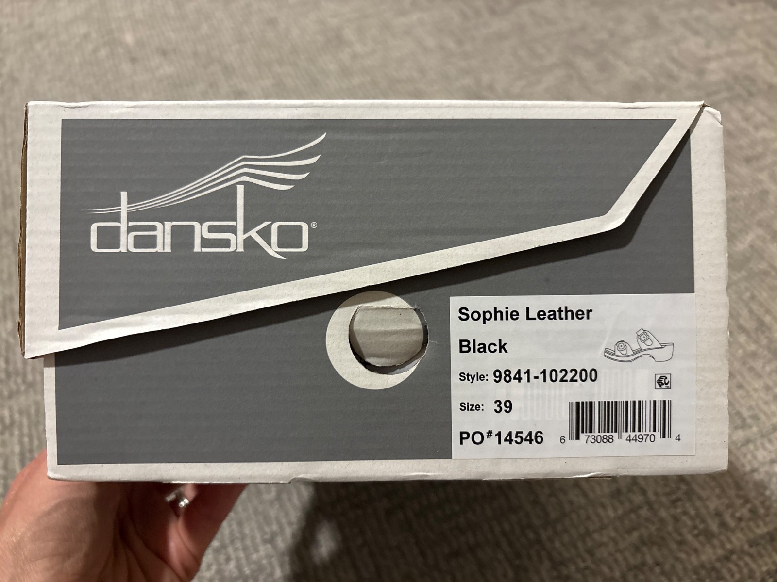 Dansko Sophie Heeled Wedge Slide Slip-on Sandal Black in Size 39. Only Worn 3x!