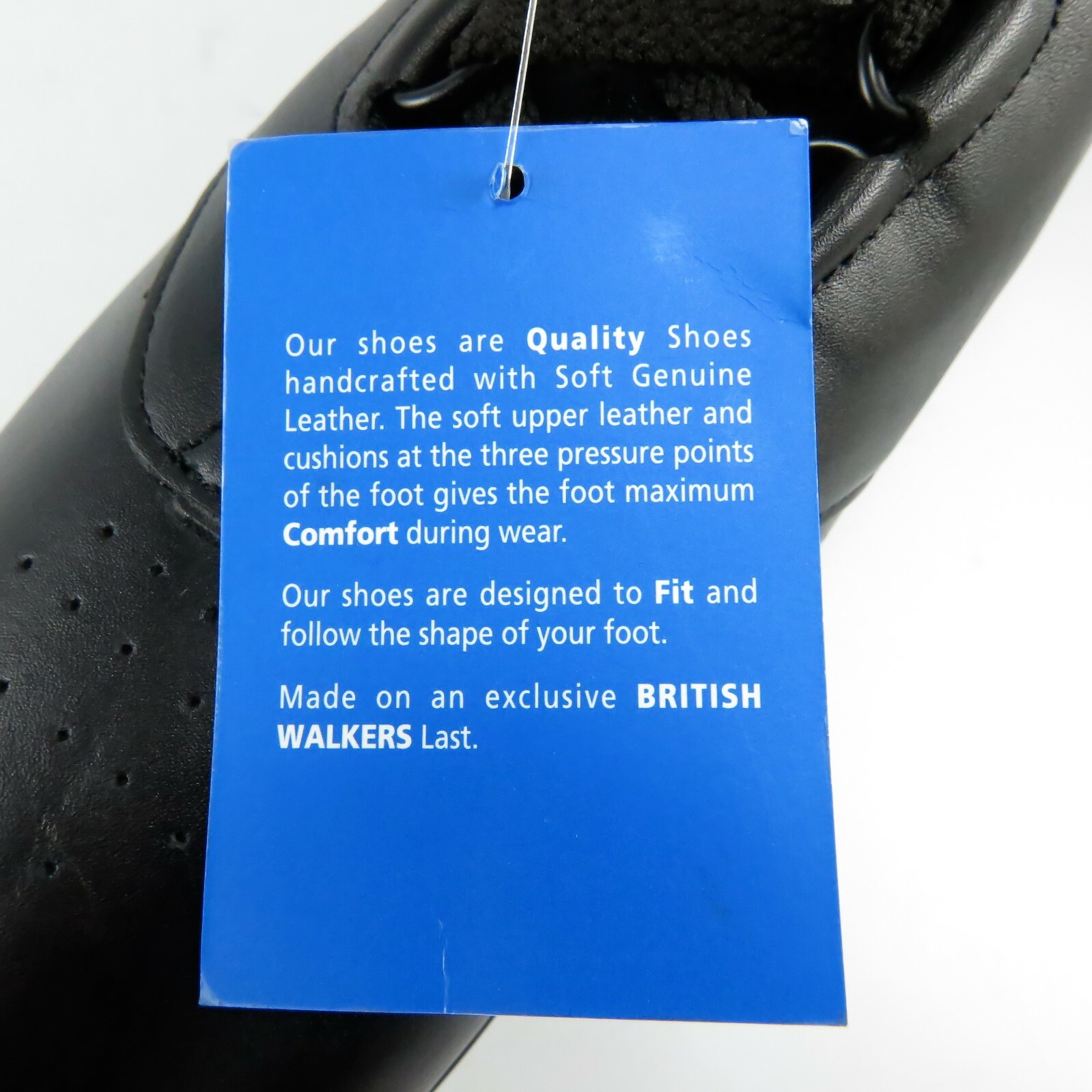 NEW – British Walkers Oxfords Womens Size 10M Black Leather Lace-Ups #3674948