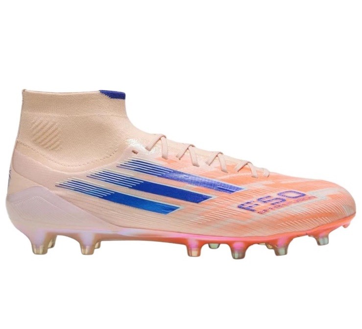 adidas F50 Sparkfusion Elite Mid FG AG Soccer Cleats Orange Women Size 10 JH7647