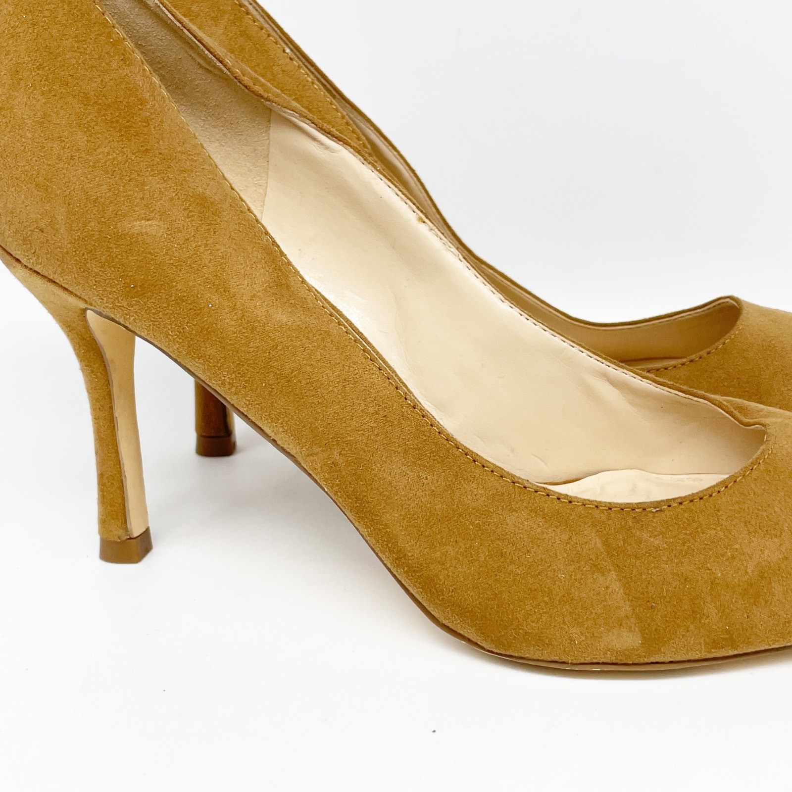 Nine West Women’s Danesa2 Round Toe Suede Pumps Brown Size 7.5 M