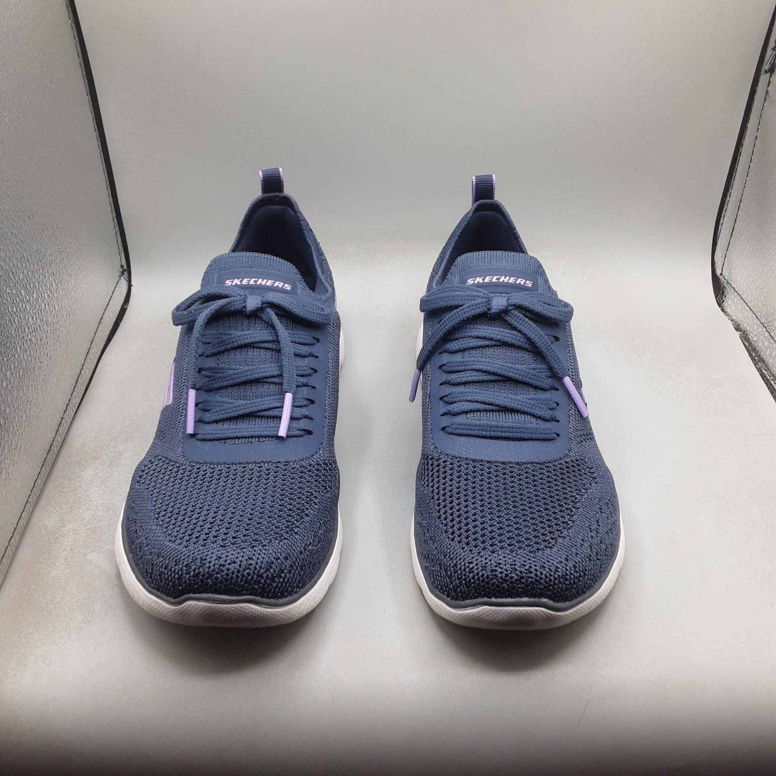 Skechers Summits Sneak Peek Sneakers Women’s 8M Blue Navy Lavender A140