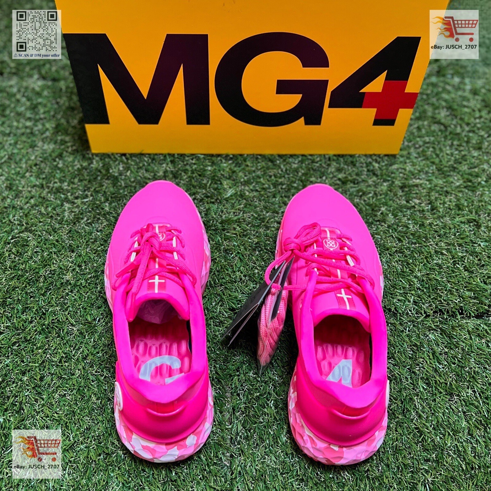 G/FORE GFORE MG4+ Limited Solid Golf Shoe Sneaker ⛳️ LADIES 7.5 ⛳️ Pink Camo