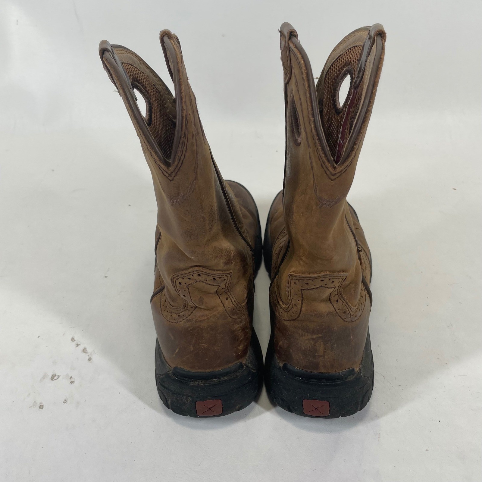 Twisted X Womens WAB0001 All Around Work Boots Brown Leather Size 7.5 M