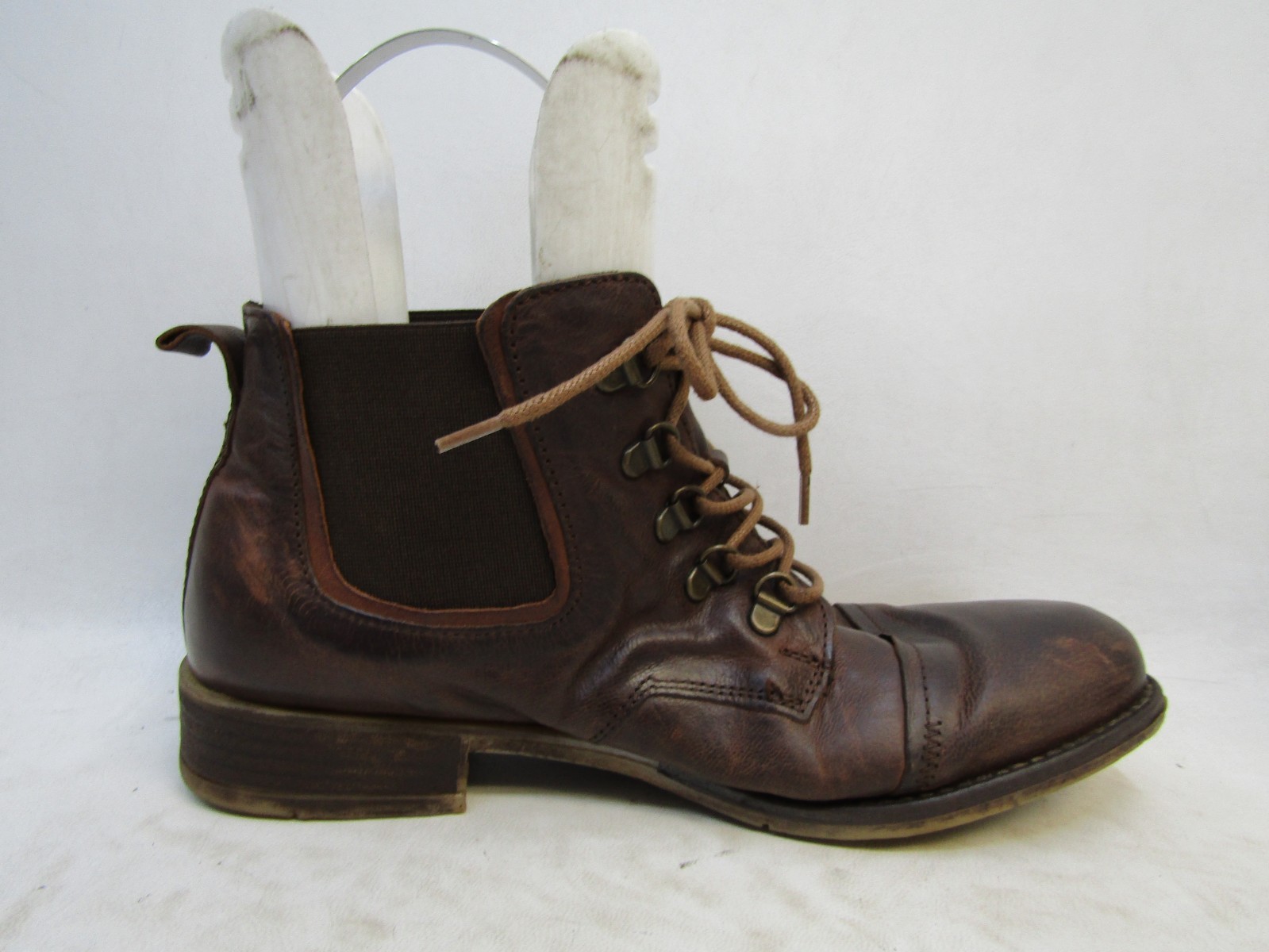 Josef Seibel Size 40 EUR Brown Leather Lace Up Ankle Fashion Boots Booties