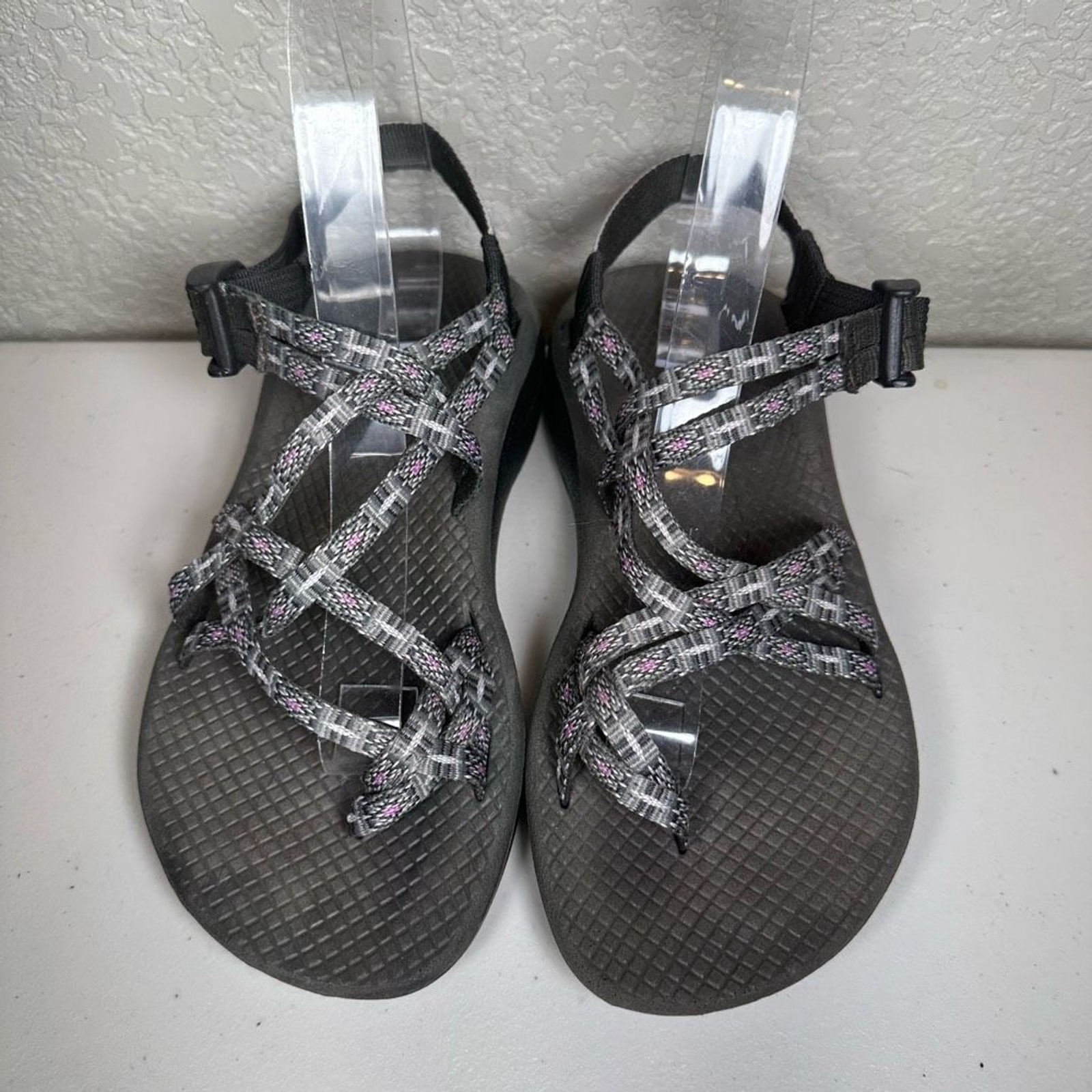 Chaco Womens 6 Z Cloud X2 Sport Sandals Black Adjustable Low Heel Wedge Buckle