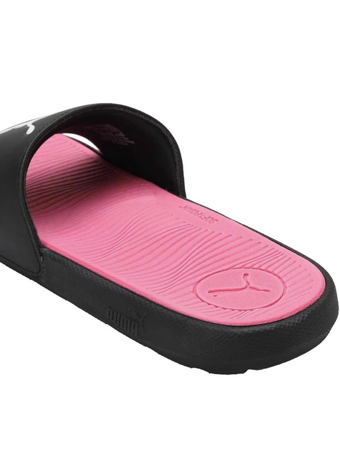 Puma Black & Pink Slide Sandals with White Logo. Cool cat 2.0 sport women’s 6
