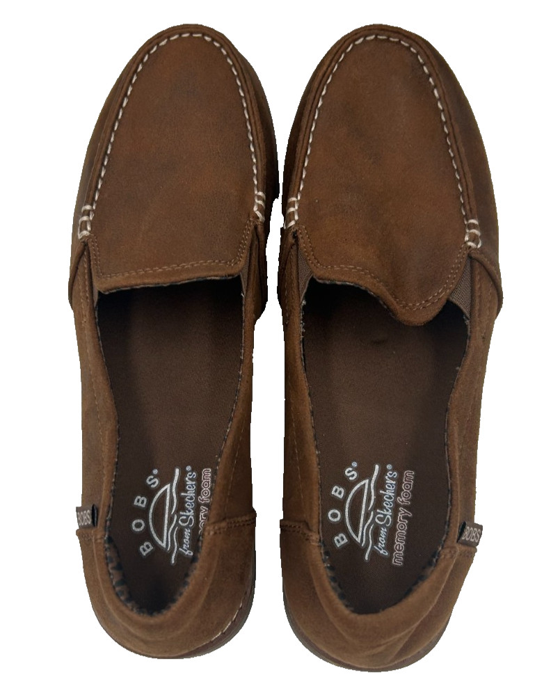 Skechers Women’s BOBS Chill Lugs Central Look Slip On Loafers Brwn Size:6.5 162Q