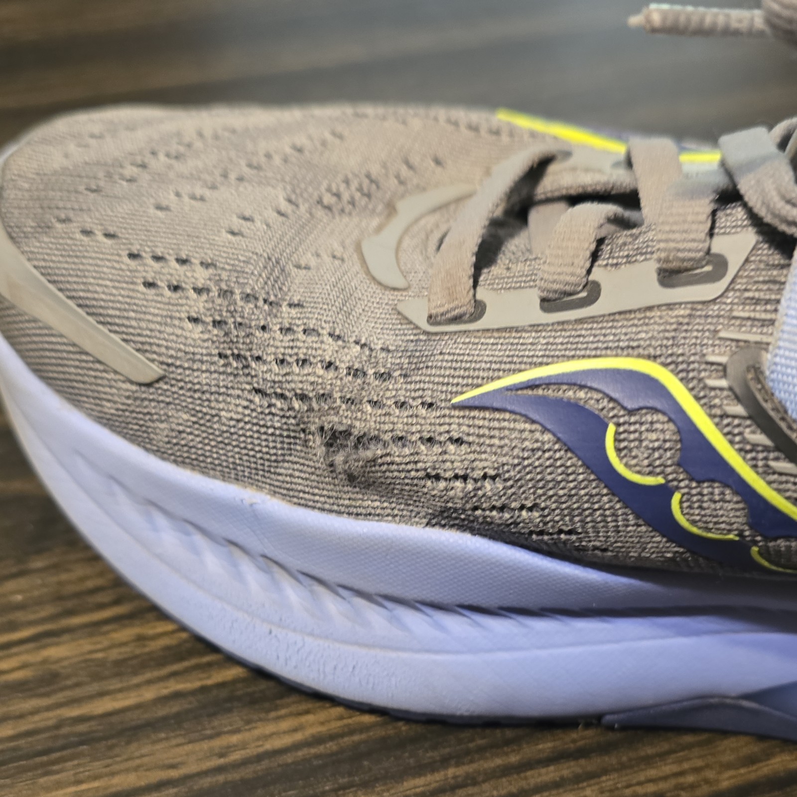Saucony Guide 16 Womens Size 8.5 US Gray Blue Running Shoes Sneakers