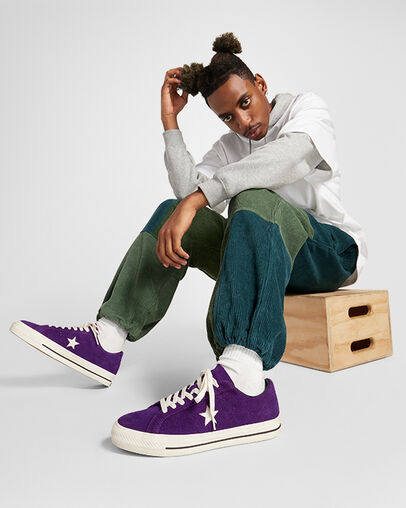 Converse One Star Pro Sneakers Ox Night Purple A08141C Unisex Adults
