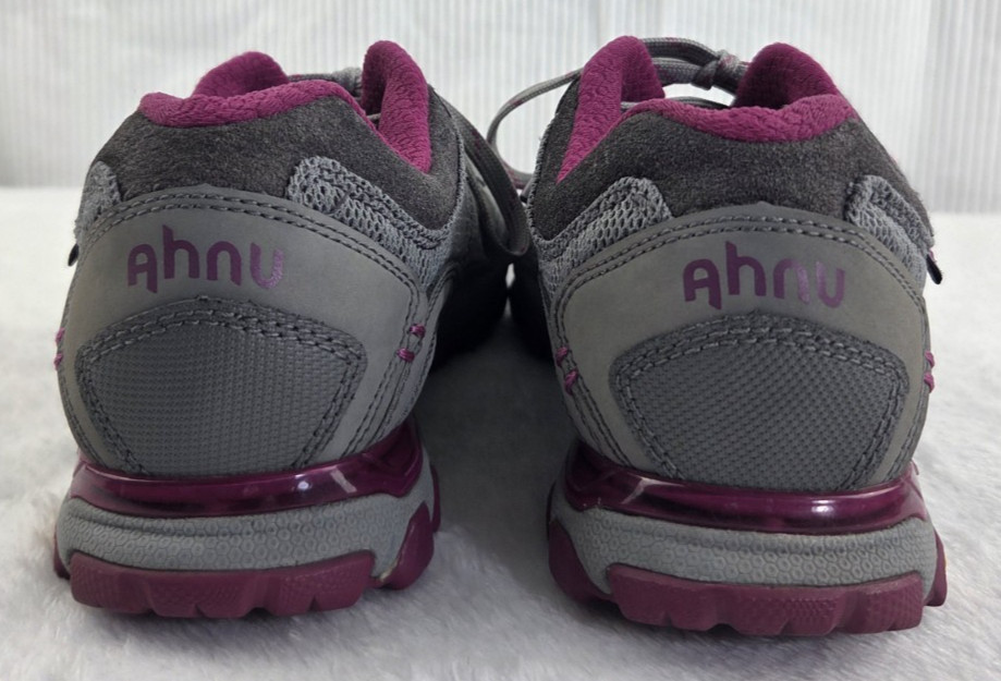 Ahnu Sugarpine II Air Mesh Trail Shoes Womens size 6.5 Grey/Pink Hiking Sneakers
