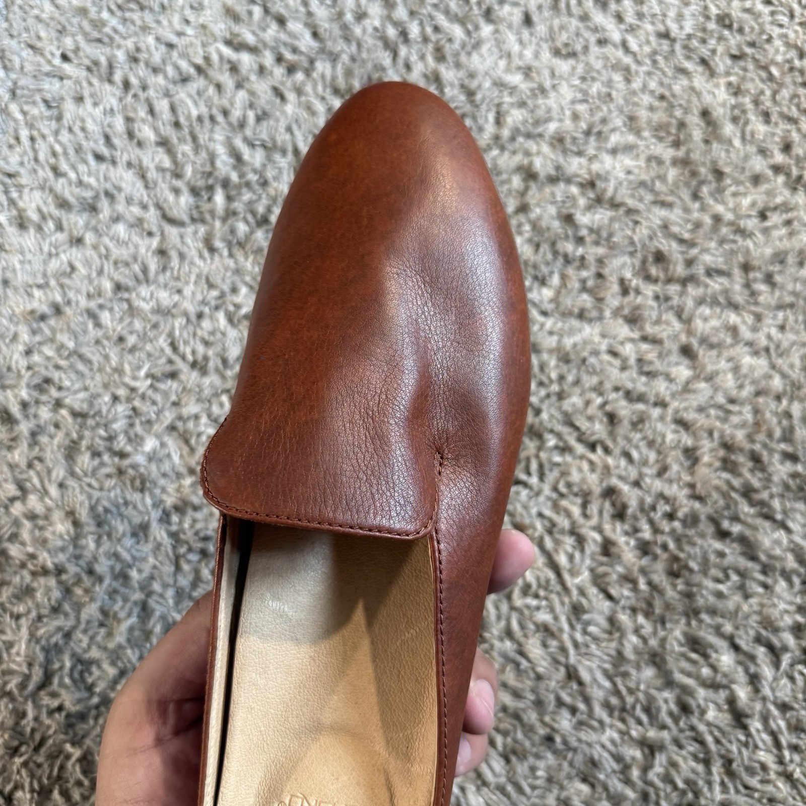 Dansko Lexie Women’s Size 38 Slip On Mules Brown Nappa Leather Sandals Comfort