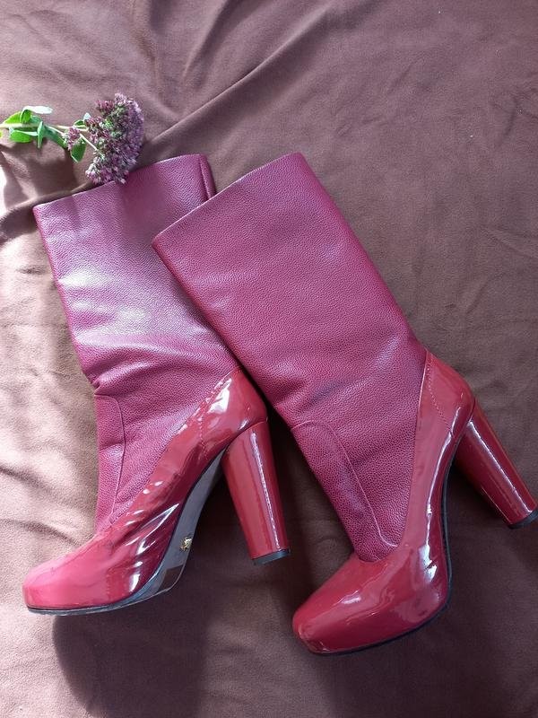 women navy boots burgundy 38