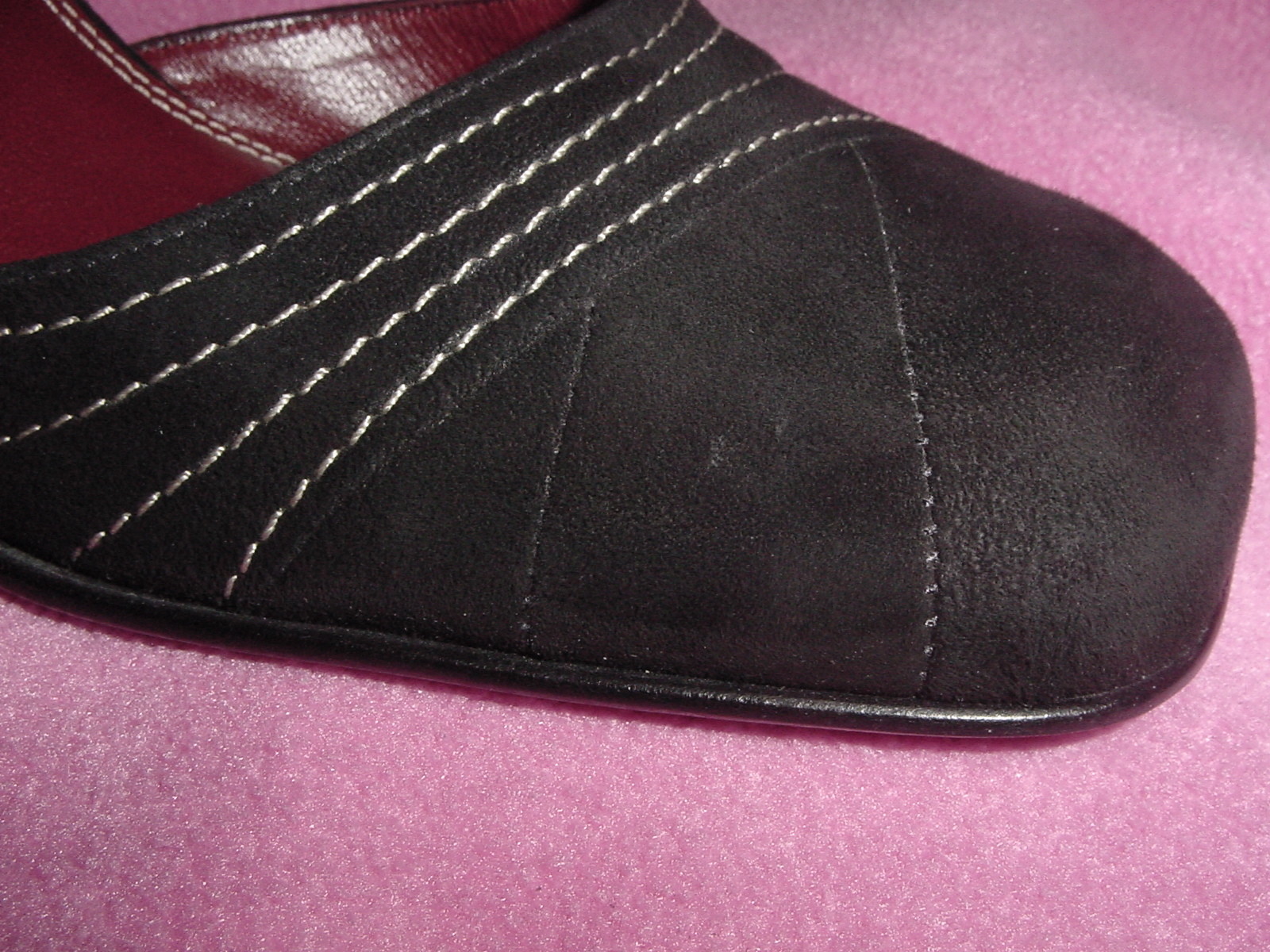 BLACK SUEDE LEATHER HIGH HEEL MARY JANE by MICHELLE K Size 8M NEW~FREE SHIPPING