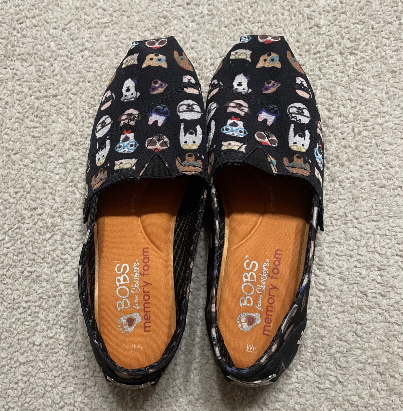 BOBS by Skechers Women’s size W6 Black color shoes, PUP SMART Style