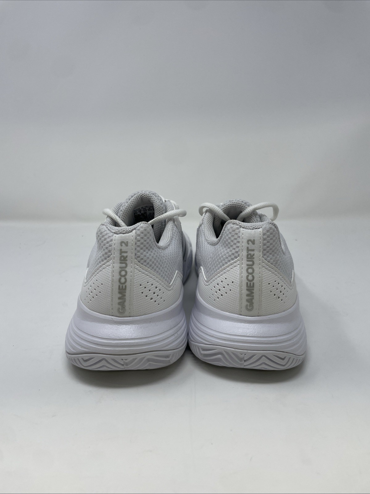 adidas GameCourt 2 Sneaker, White/Silver Metallic/White, 9.5