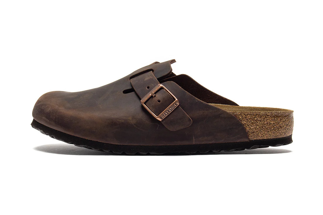 Birkenstock Boston Oiled Leather Soft Footbed Habana Shoes SelectSize New w/ Box