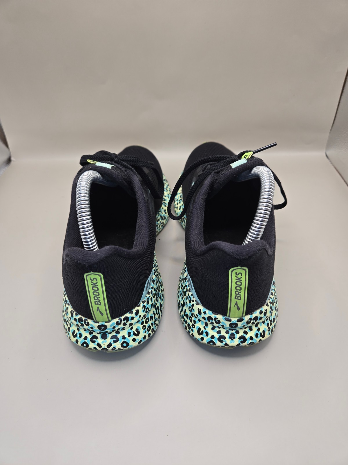 Brooks Launch 8 Shoes Women’s 8 Black Leopard Cheetah Running Athletic Sneakers