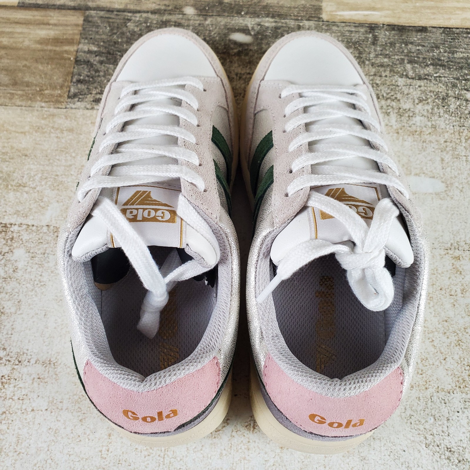Gola Superslam Blaze Womens Shoes Sz 6.5 Gray White Silver Lifestyle Sneakers