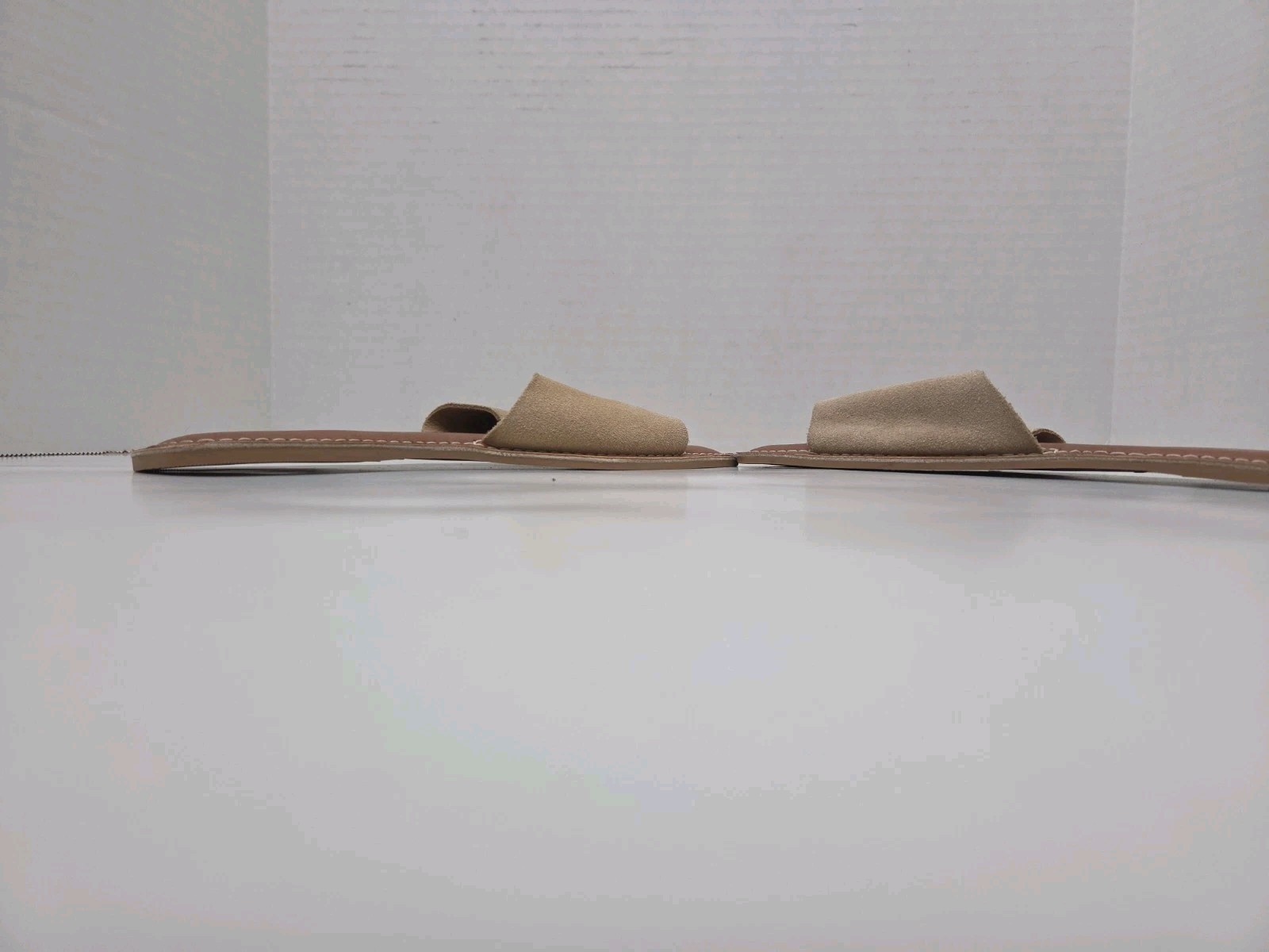 Beach By Matisse Cream Bali Slide Womens Sandal Size 7 M Tan Leather Flat Mule