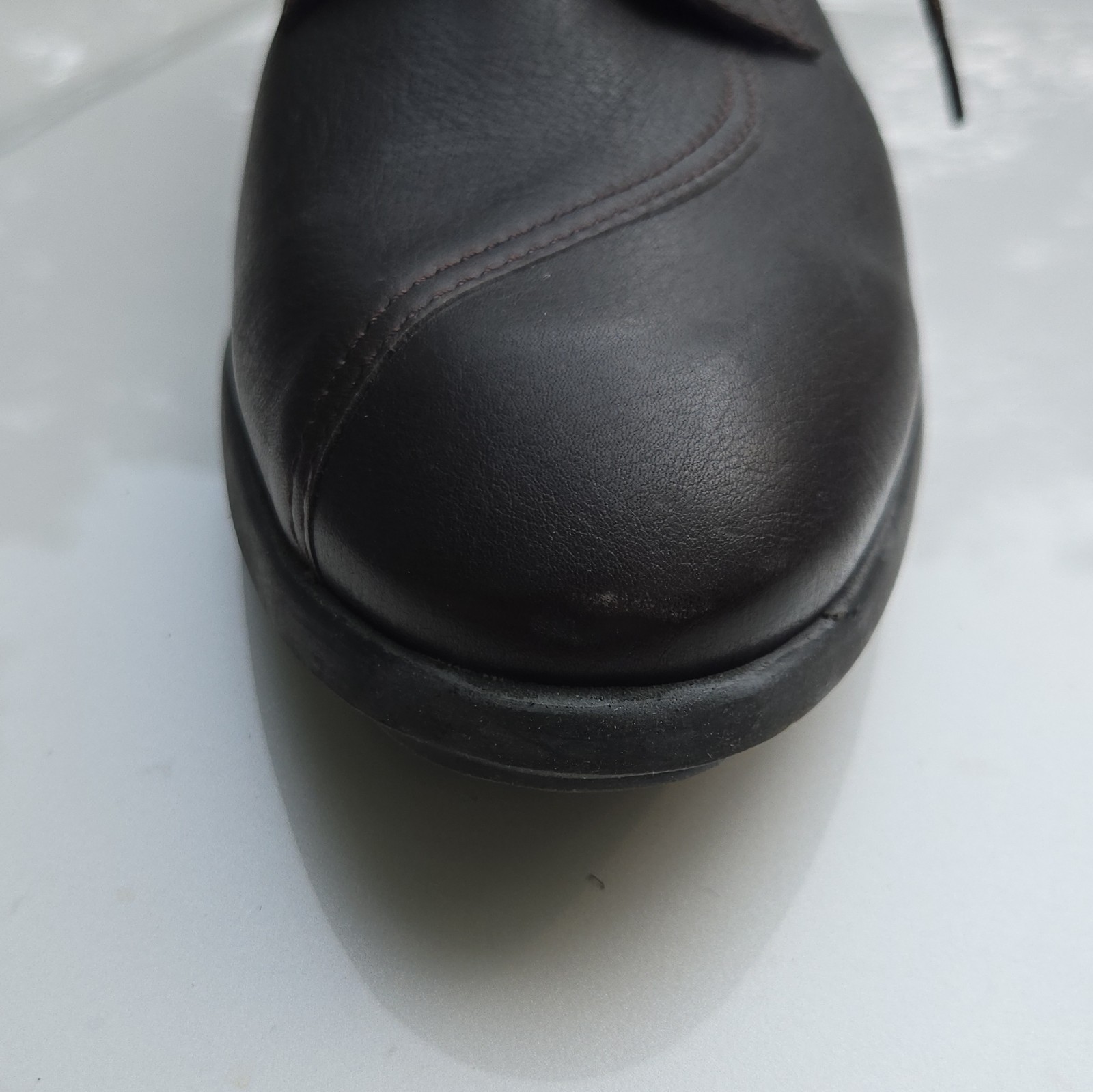 Arche Brown Leather Lace-Up Oxford Flats Round Toe EU 43 NEW $500+ Men’s