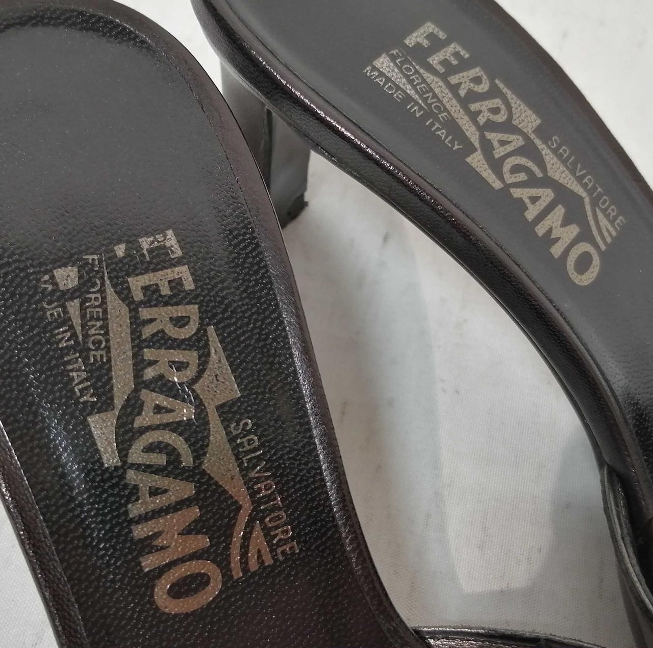 Salvatore Ferragamo 37034 Sandal Mules 24.0 cm