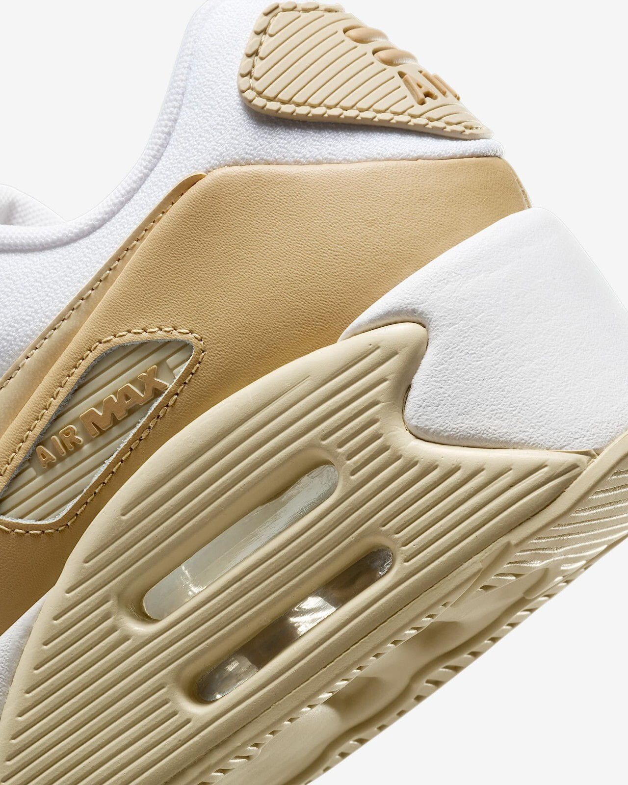 NIKE Women’s Air Max 90 LV8 FD4328-112 White Club Gold Coconut Milk Team Gold