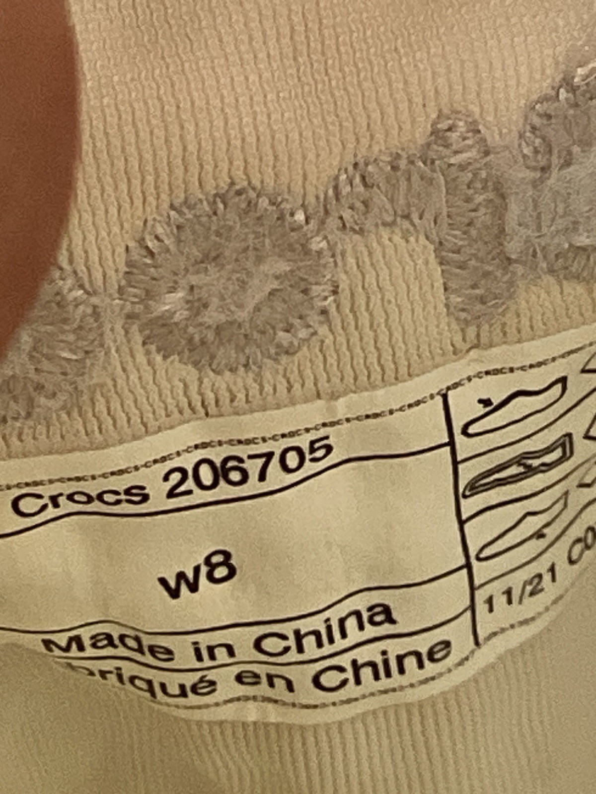 Crocs LiteRide 360 Pacer Women’s Shoes Size 8 Shoes Sneakers 206705 Off white