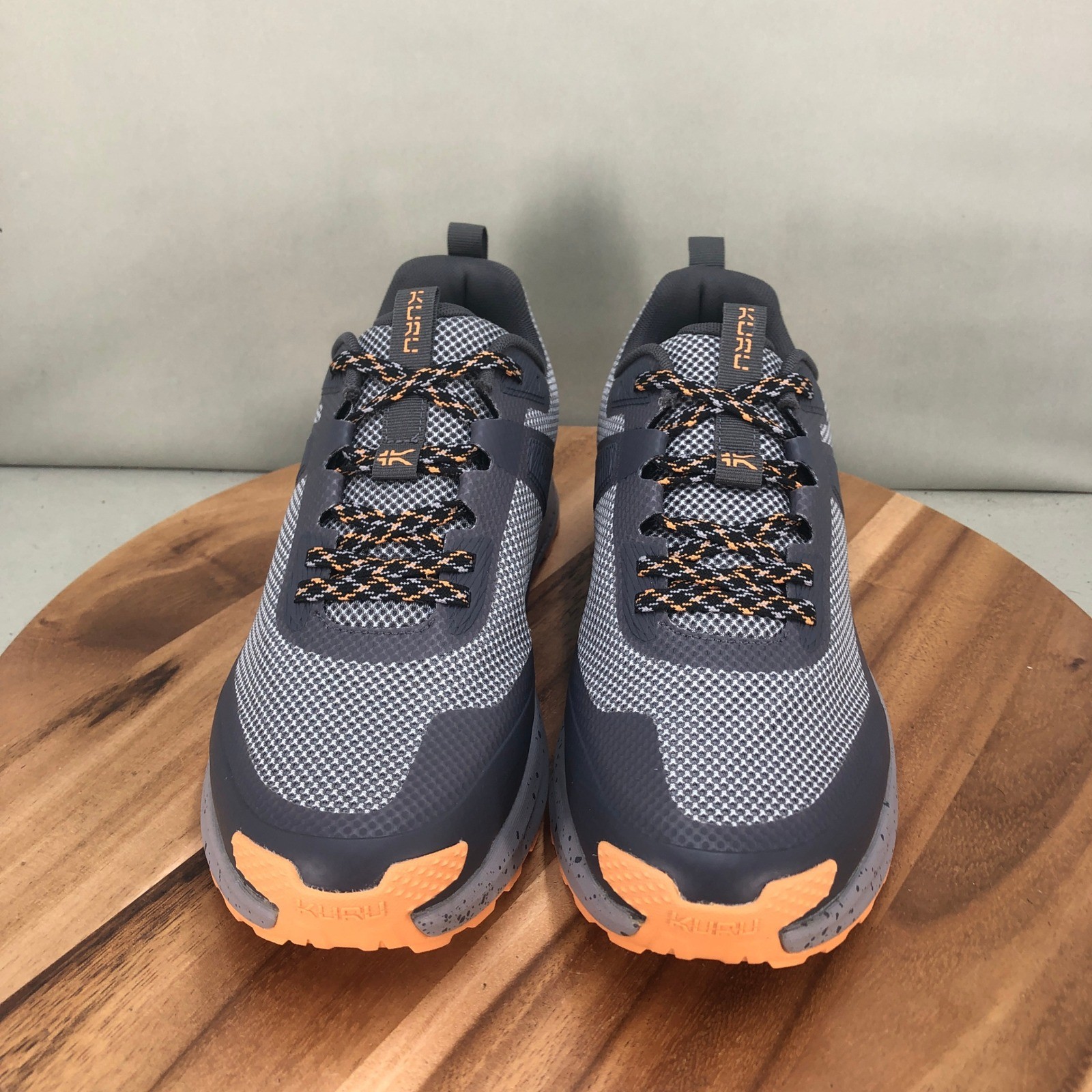 Kuru Atom Trail Womens 12 Medium Gray Orange Athletic Trail Running Shoes