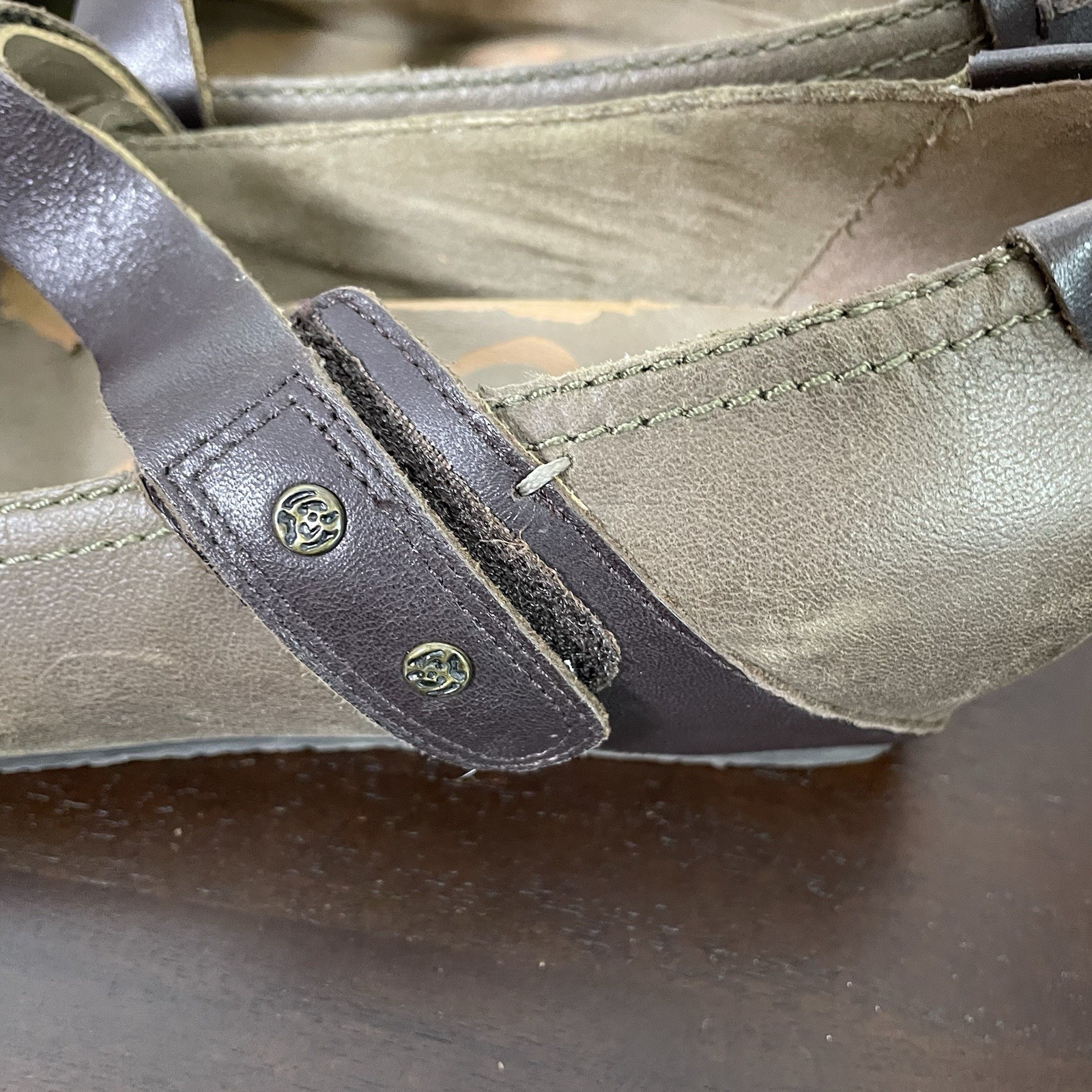 OTBT Women’s Salem Wedge Shoes, Mary Jane, Tan Brown Leather, Size 7.5