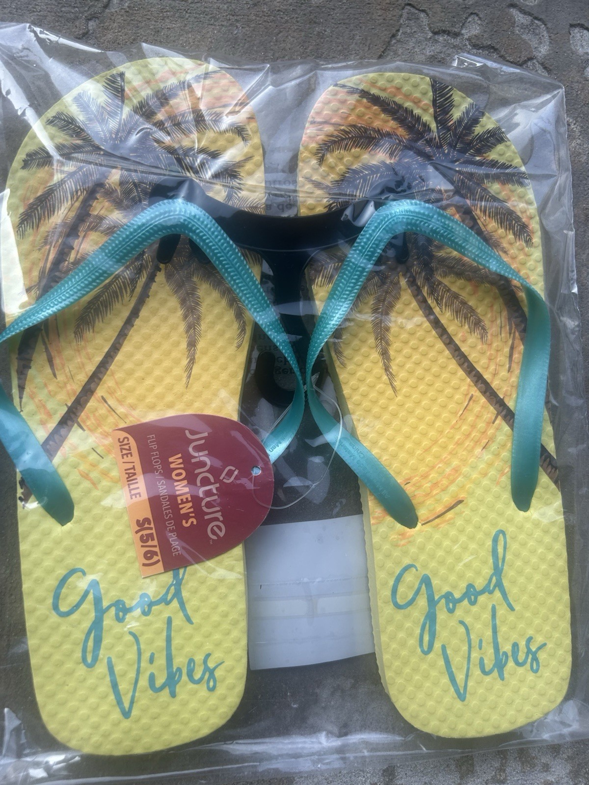 Lot of 5 Juncture Women’s Flip Flops Size 5/6 New Assorted Colors