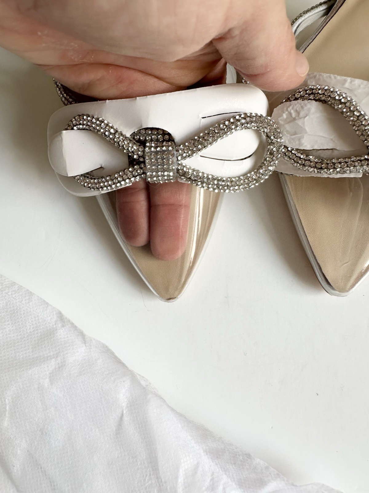 Fashion Nova 8 Covered in Diamonds Clear Elegant Silver Stiletto High Heels