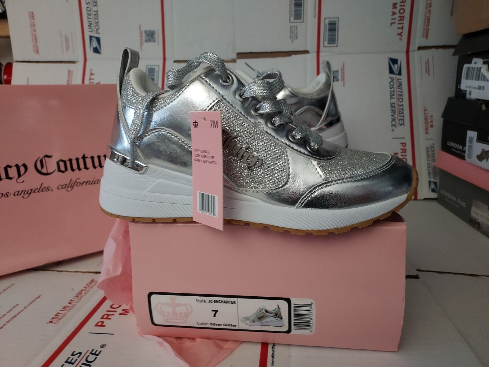 Juicy Couture Womens Enchanter Casual Fashion Sneakers Size 7 Medium (B,M) #00t