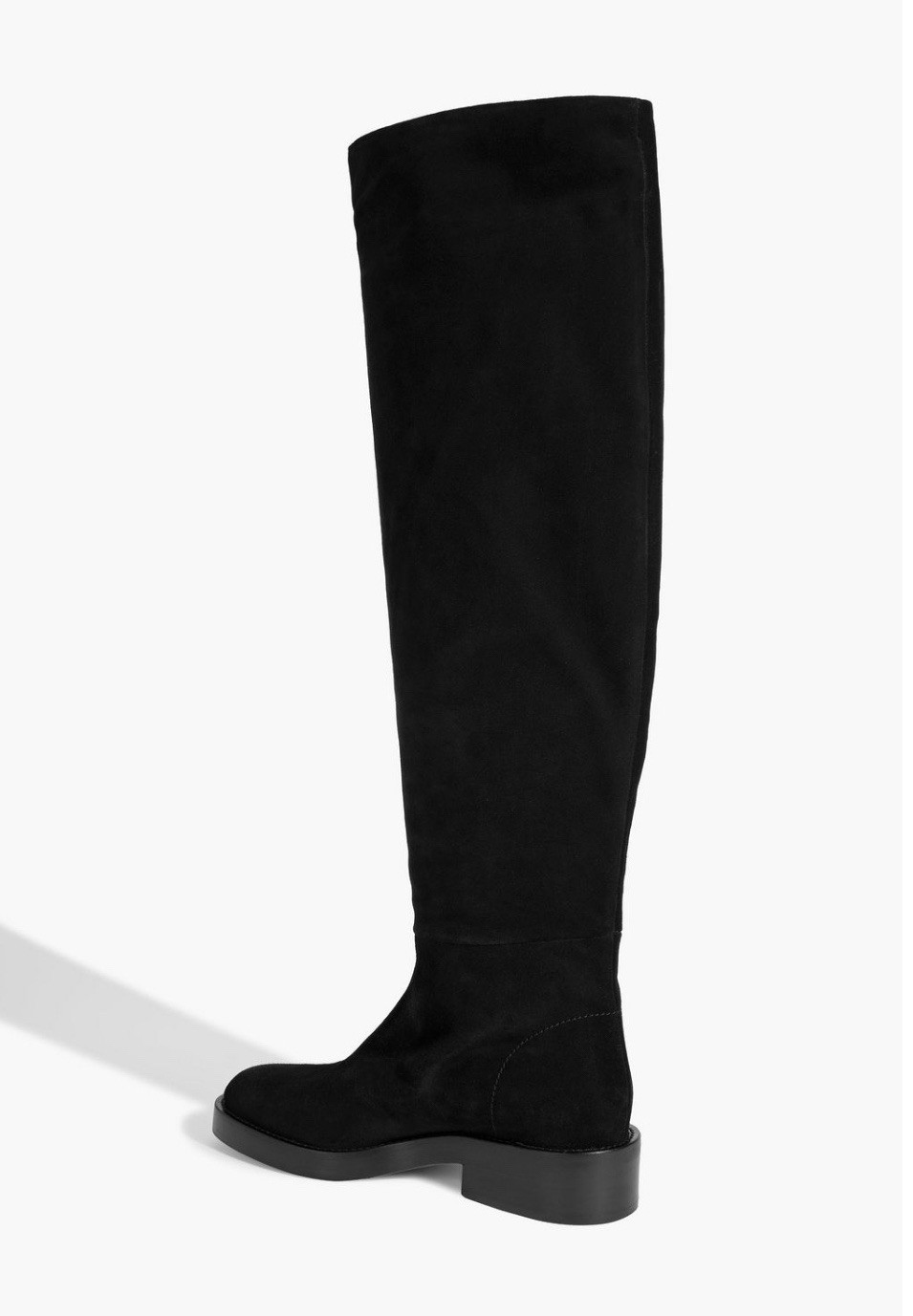 CO Los Angeles Suede Over-the-Knee Slouch Boots 20mm Italy 100% Leather Sz37 NWT