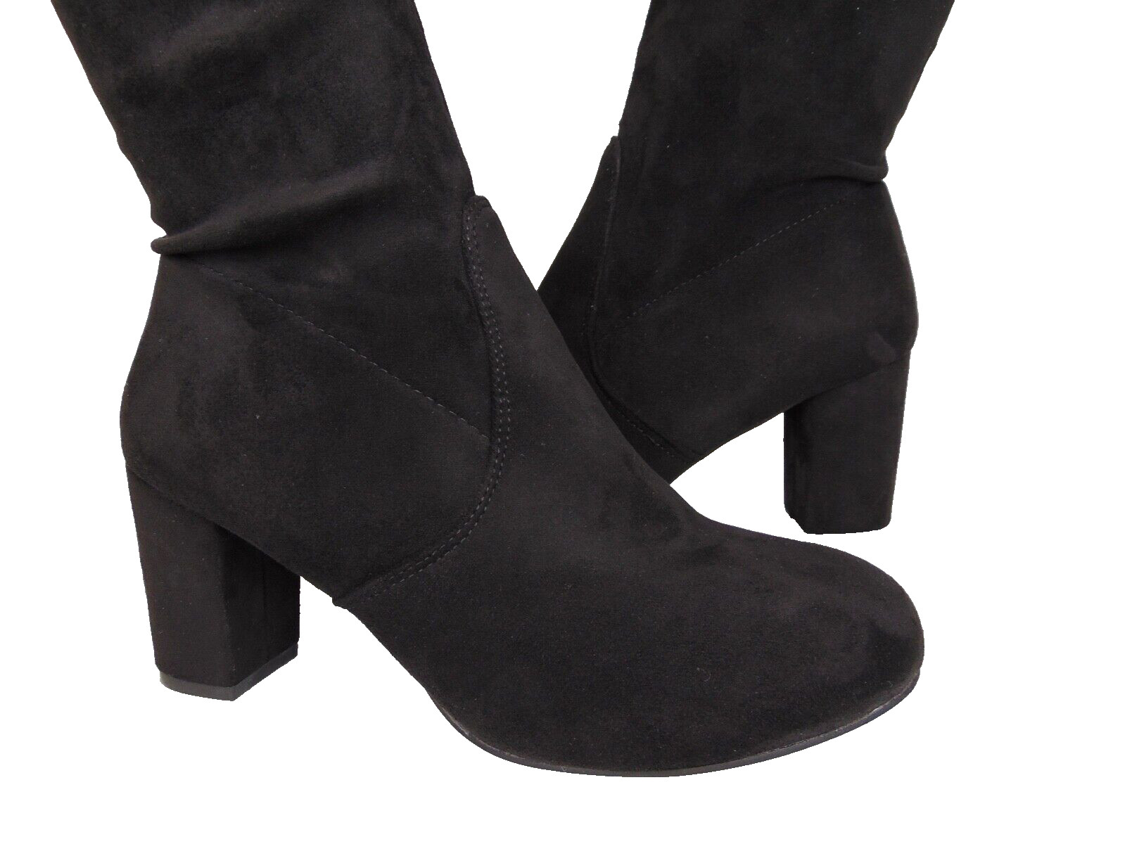 Women’s Vepose Over Knee Fashion Boots, Size 10.0 M, Black Micro Suede NEW 29957