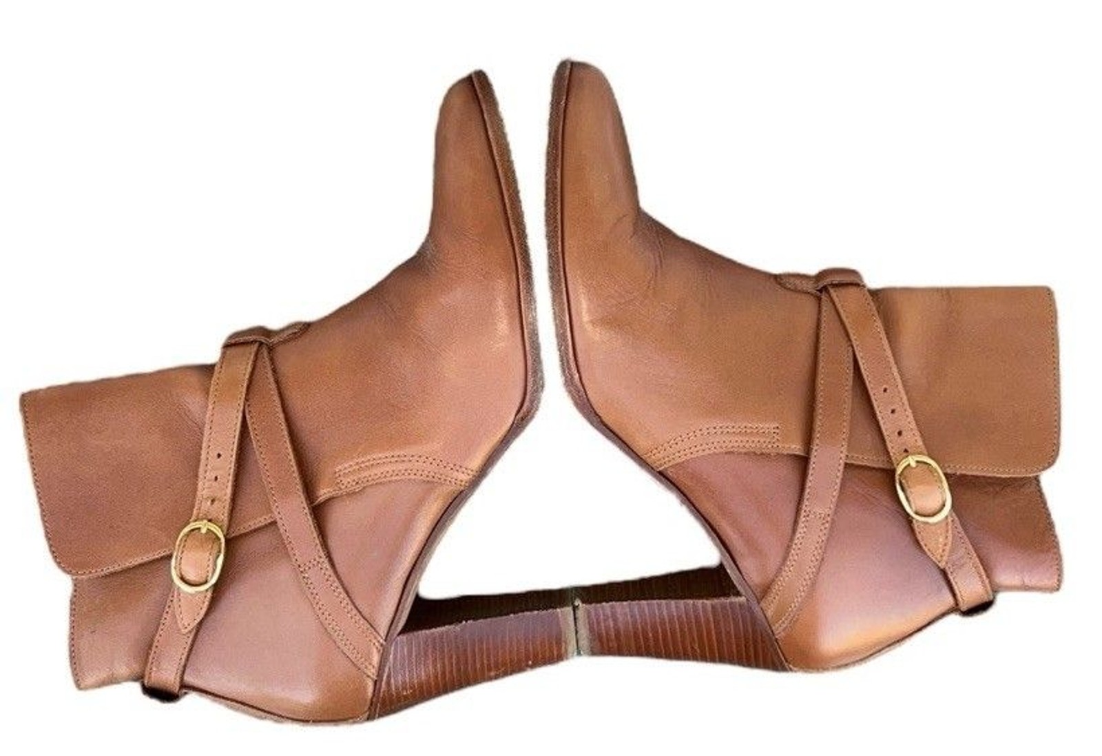 Sézane Montana High Boots – Camel Color Smooth 100% Bovine leather Upper Size 39