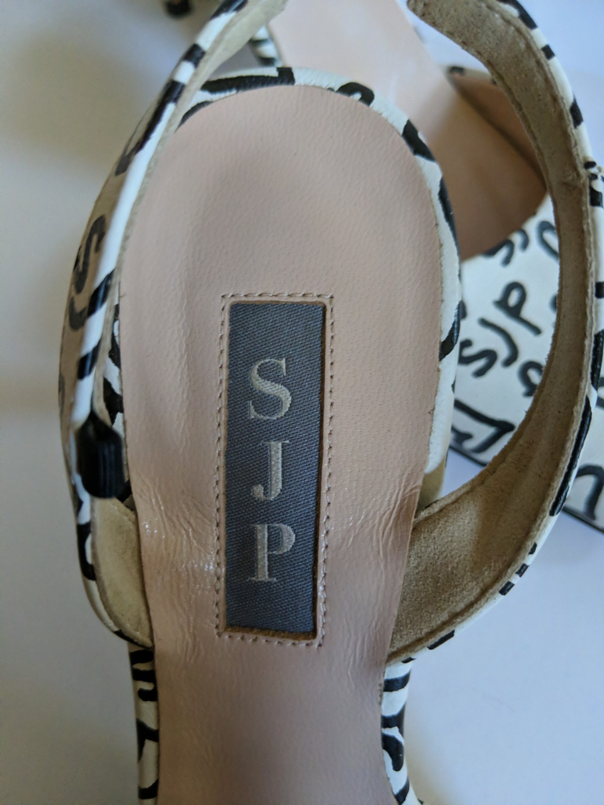 SJP shoes. Bliss White Leather. «Heart Collection» 2021 limited edition